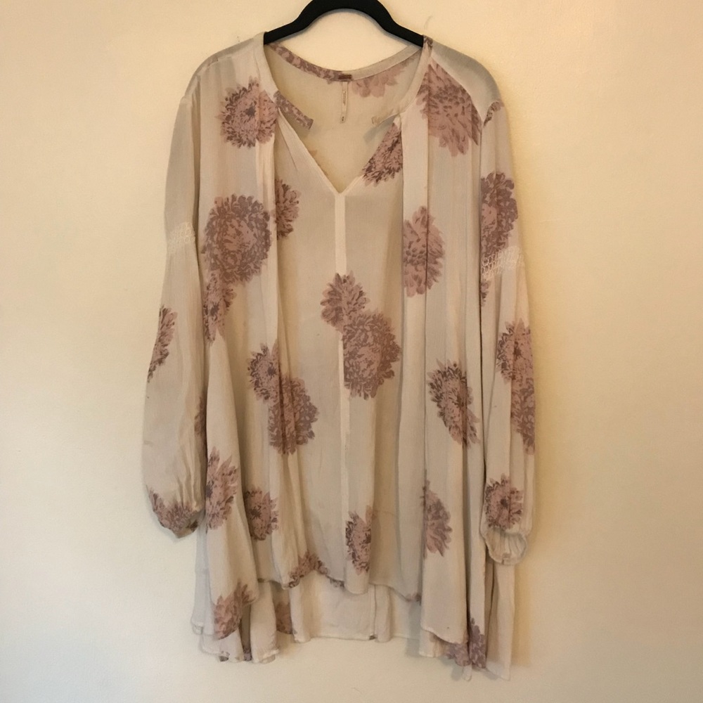 Free People Floral Flowy Tunic